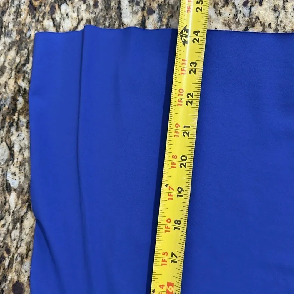 Denise Cronwall Activewear Scotia Print Racerback Tank Top In Blue Size XL